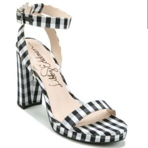 Libby Edelmann Le Amanda Black and White Check Heels